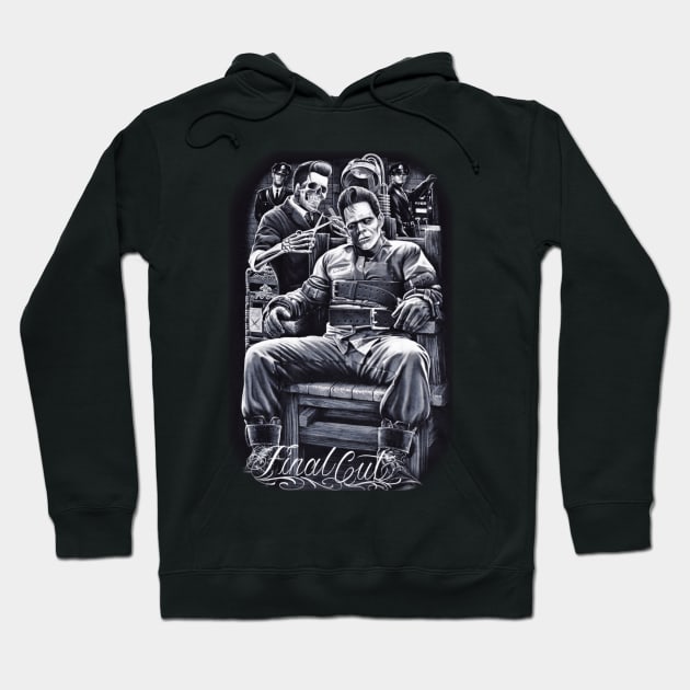 barber shop Hoodie by 3eenArt